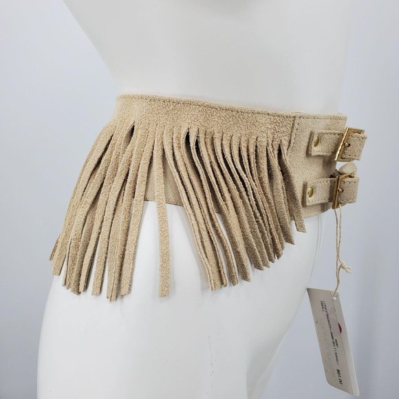 Love Strength Genuine Sand Fringe Suede Jimmi Belt - Picture 5 of 10
